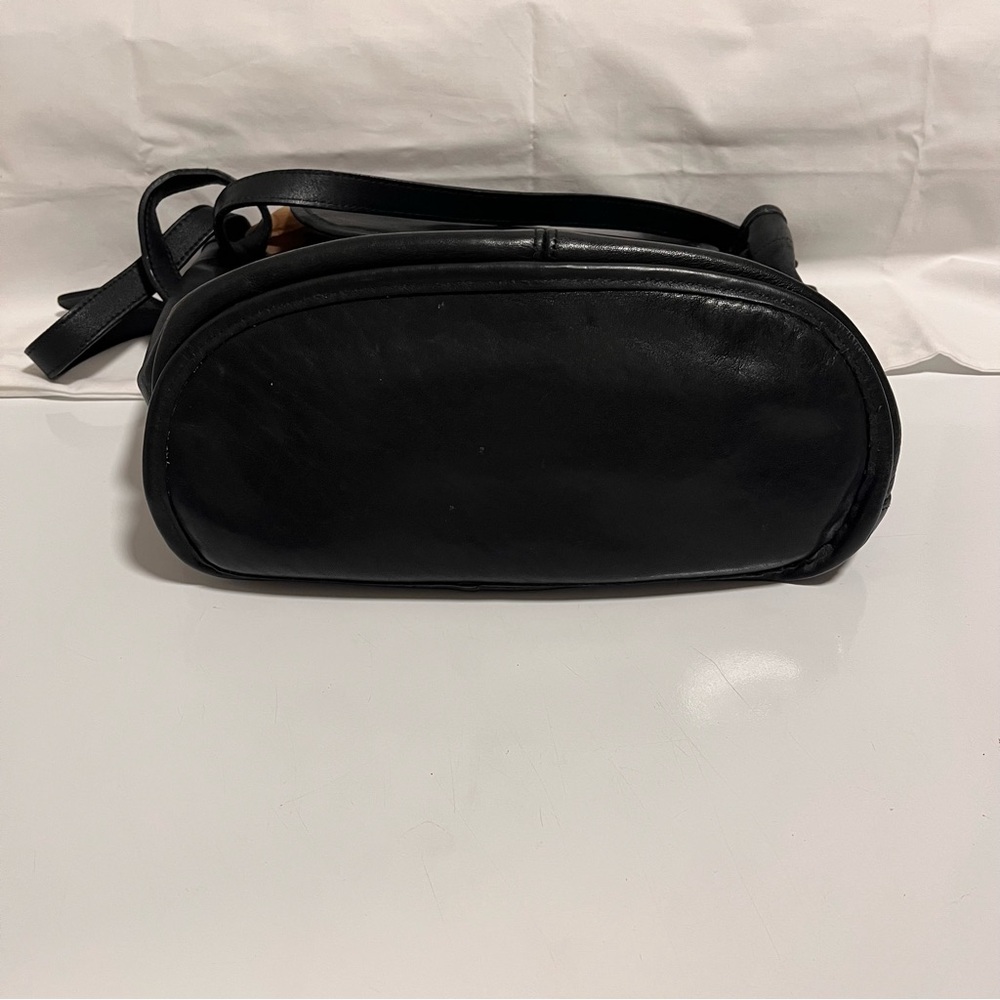 Coach Chic Lula’s Legacy Drawstring Shoulder Strap Bucket Leather Bag, Black - Picture 4 of 11
